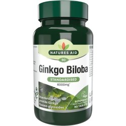 Natures Aid Ginkgo Biloba 120mg 90 Tablets