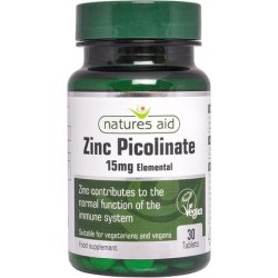 Naturen Beihilfe Zink Picolinate 15mg 30 Tablets