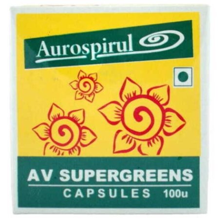 AV Supergreens Aurospirul Detoxifying 100 Capsules
