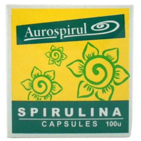 Aurospirul Spirulina 100 Capsules for Cleansing and Deacidification