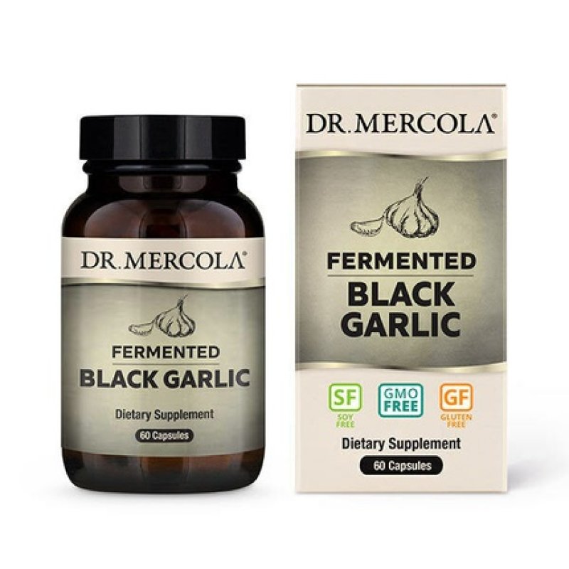 Dr. Mercola Fermented Black Garlic 60 Capsules