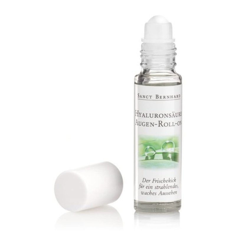 Sanct Bernhard Hyaluronic Acid Eye Roll-On with Skin-Smoothing Hyaluronic Acid and Moisturizing Aloe Vera 10ml