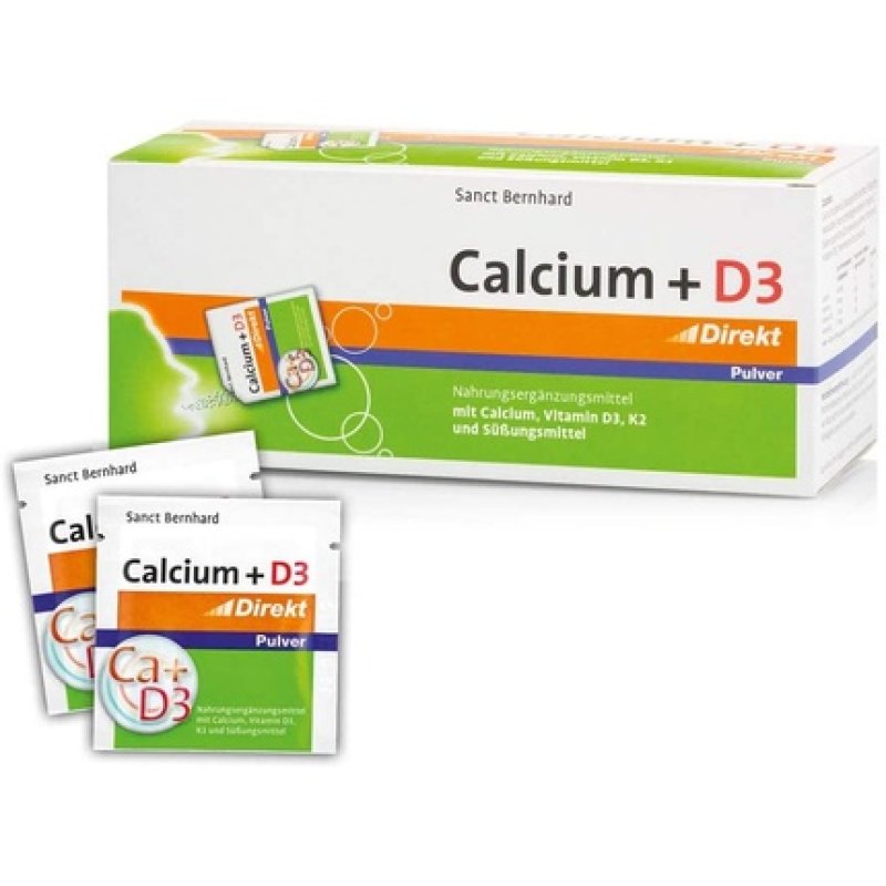 Sanct Bernhard Calcium D3 Direct Powder for Bone Health 60 Sachets