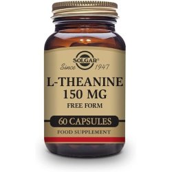 Solgar L-Theanine 150mg Vegetable Capsules Mood Support and Relaxation 60 Servings