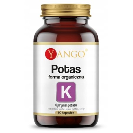 Yango Organic Potassium 90 Capsules Essential Mineral Supplement