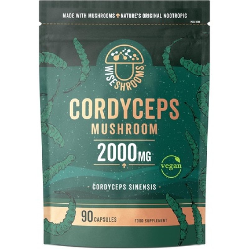 Cordyceps Capsules 2000mg Mushroom Extract Supplement 90 Capsules