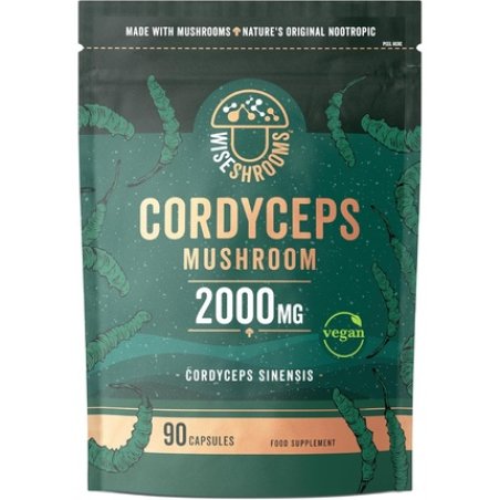 Cordyceps Capsules 2000mg Mushroom Extract Supplement 90 Capsules