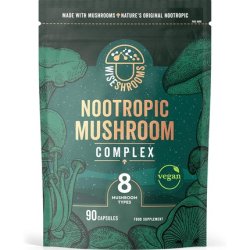 Mushroom Complex Nootropic with Lion's Mane, Reishi, Chaga - 8 Capsules