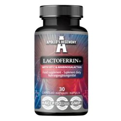 Apollo's Hegemony Lactoferrin With Vitamin C And Arabinogalactan 30 Capsules