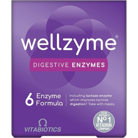 Vitabiotics Wellzyme 6 Enzyme 60 Count 120g