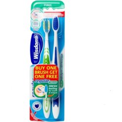 Wisdom Regular Fresh Firm Toothbrush Pack of 2 - Colors May Vary
