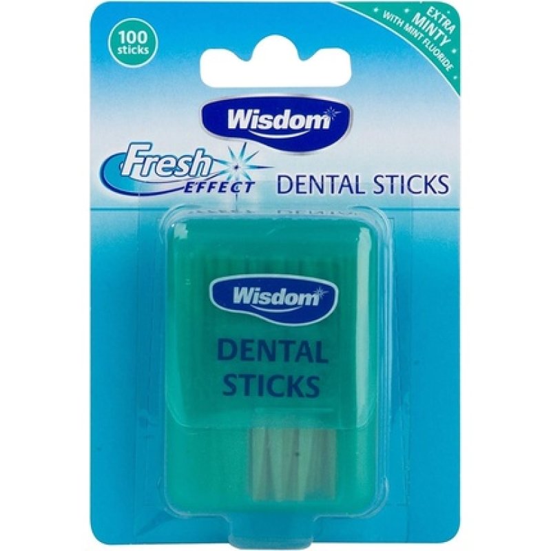 Wisdom Dental Tooth Sticks Picks Fresh Breath Mint Oral Mouth Health Hygiene 100 sticks