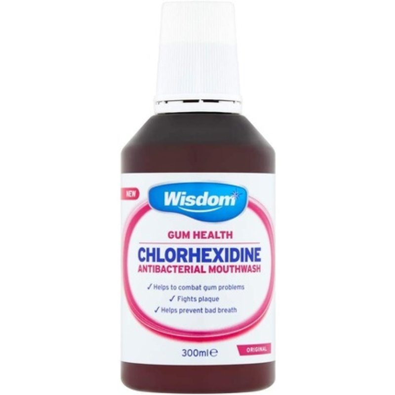Wisdom Gum Health Chlorhexidine Antibacterial Mouthwash Original 300ml