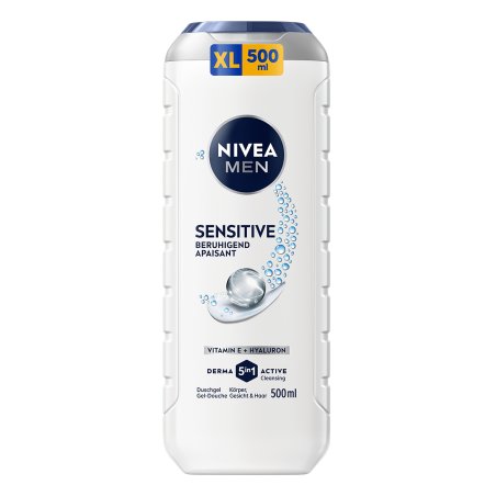 NIVEA MEN Sensitive 500 ml Shower gel Body & face & hair Fresh