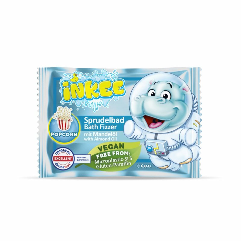 CRAZE Inkee 50934 boule de sel de bain 4 pièce(s) Cola, Raisin, Popcorn, Fraise