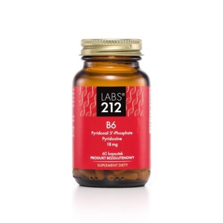 Labs212 Vitamin B6 Pyridoxal 5 Phosphate And Pyridoxine Supplement 60 Capsules