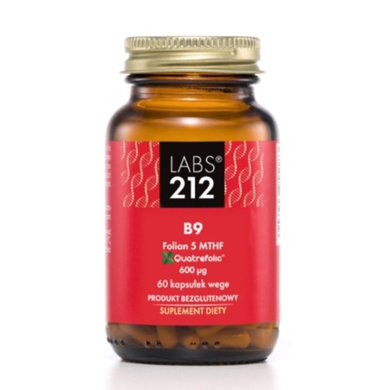 Labs212 B9 Folate 5mthf Supplement 60 Veggie Capsules