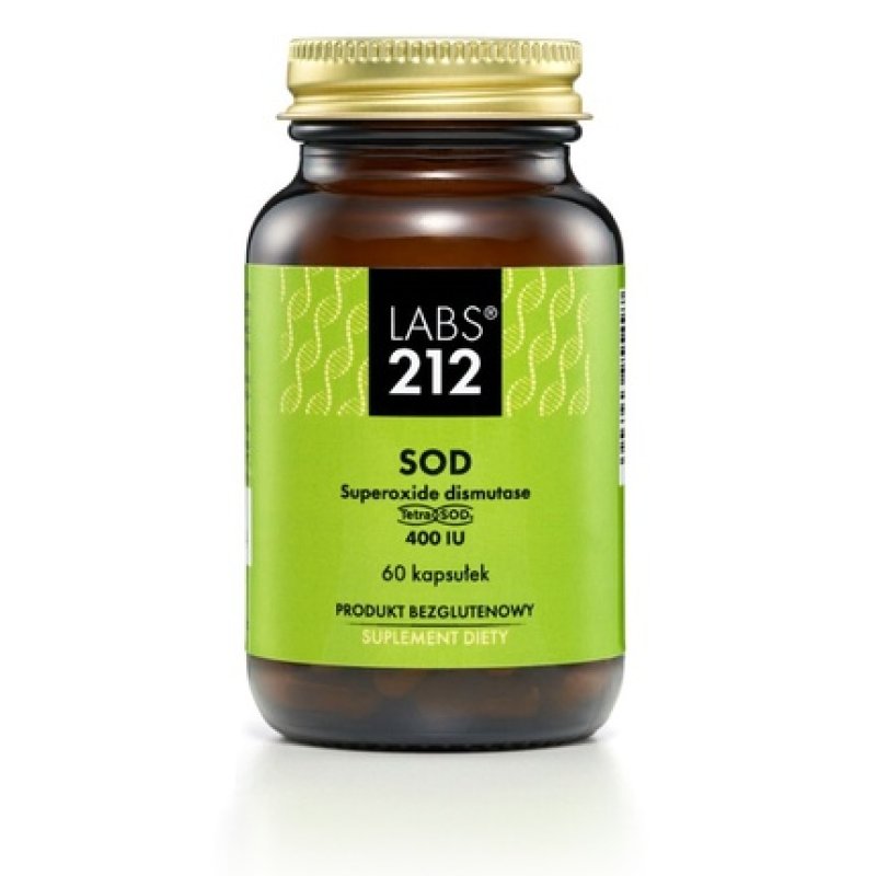 Labs212 Superoxide Dismutase Tetrasod 400 Iu 60 Capsules