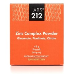 Labs212 Zinc Complex Powder Gluconate Picolinate Citrate 45 G 1587 Oz