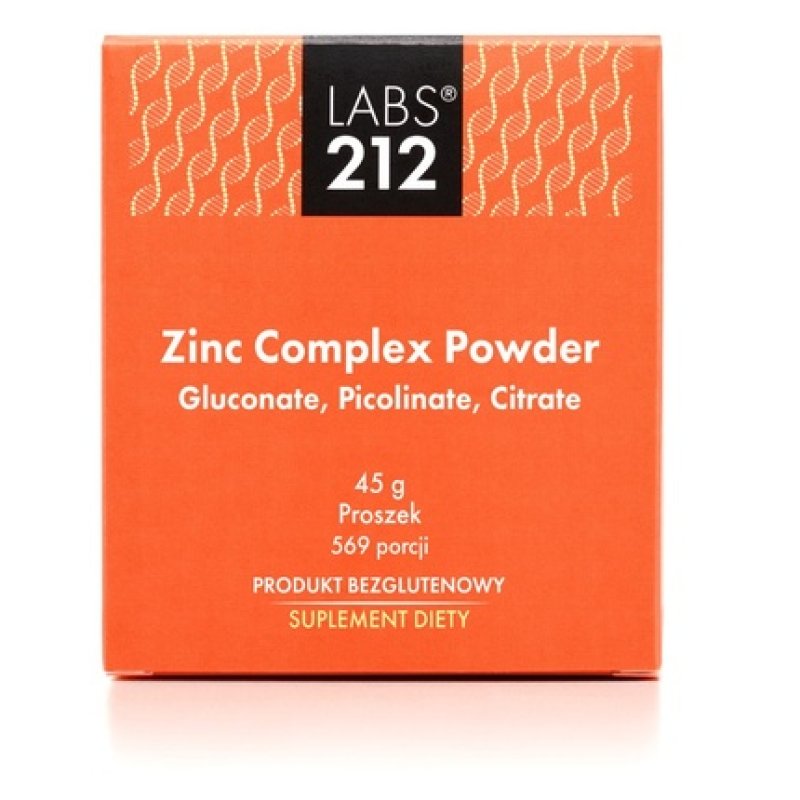 Labs212 Zinc Complex Powder Gluconate Picolinate Citrate 45 G 1587 Oz