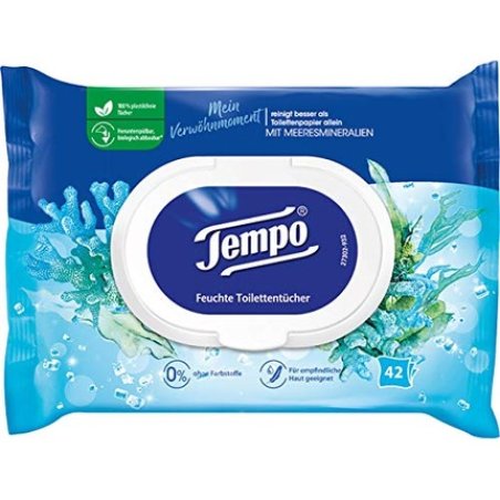 Tempo Moisturizing Moment with Sea Minerals Moist Toilet Tissues