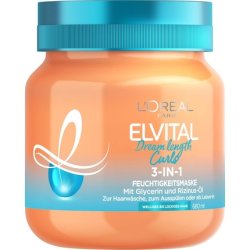 L'Oréal Paris Elvital Moisture Mask for Defined Curls Anti-Frizz Hair Mask for Bounce and Grip Dream Length Curls