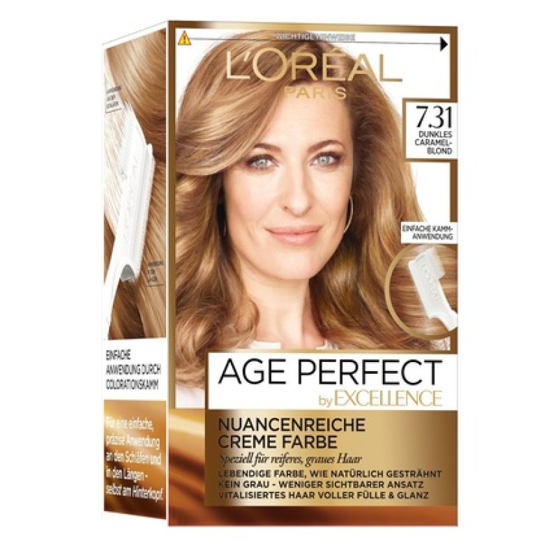 L'Oréal Paris Excellence Age Perfect Hair Color 7.31 Dark Caramel Blonde 1 Stück