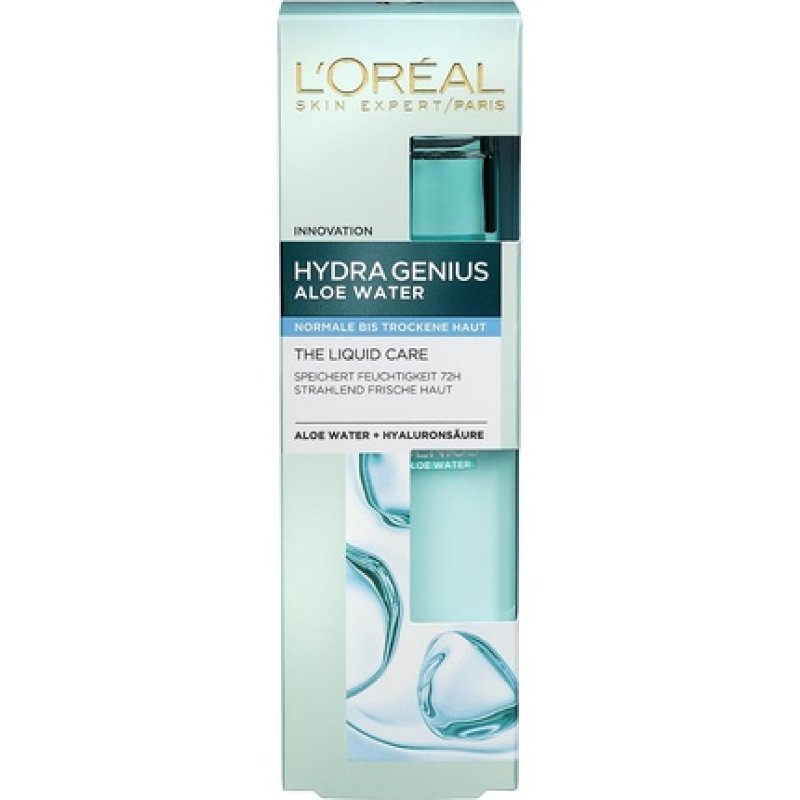 L'Oréal Paris Hydrating Fluid Hydra Genius Aloe Water Hydration and Freshness for Normal to Dry Skin with Aloe Water