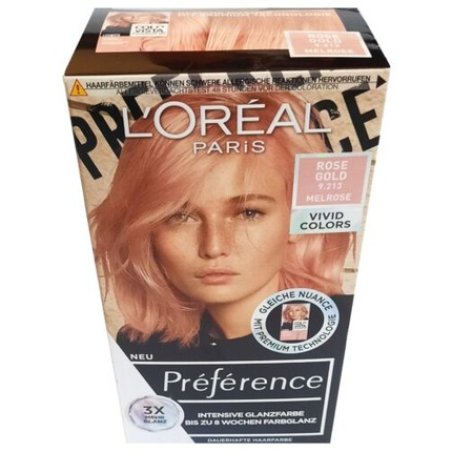 L'Oreal Preference Vivid Colors 9.213 Melrose Rose Gold Hair Color