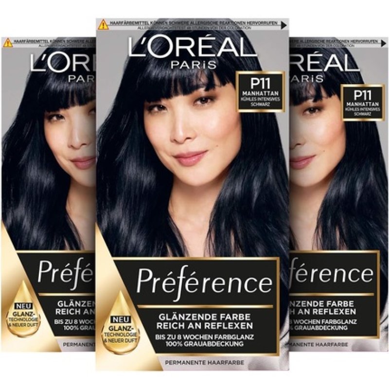 L'Oréal Paris Préférence P11 Cool Intensive Black Manhattan 213g