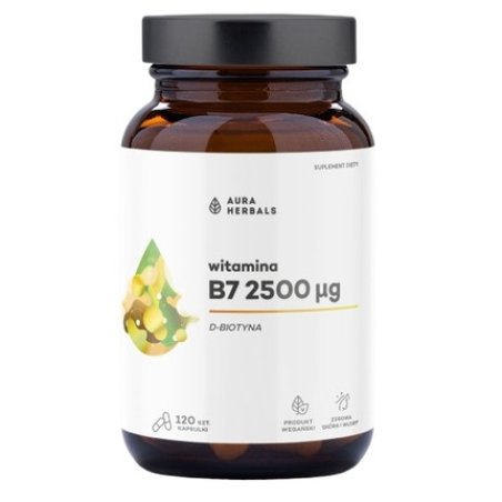 Aura Herbals Biotin B7 2500 G 60 Capsules