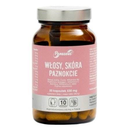 Panaseus Hair Skin And Nails Supplement 50 Capsules