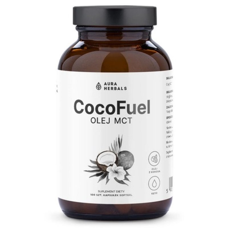 Aura Herbals Cocofuel Mct Oil 1000 Mg 100 Capsules