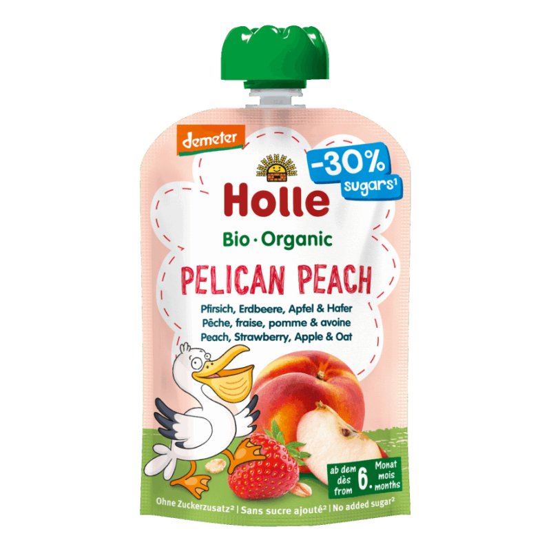Holle Demeter Pelican Peach Puree 6 Months 100 Grams