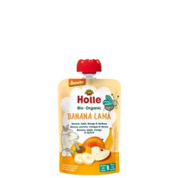 Holle Pochy Banana Lama Banana-Apple Mango Apricot 100g