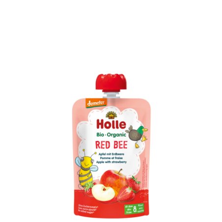 Holle 150104 compote de fruit Pomme, Fraise 100 g