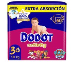 Dodot Dodot Activity Extra Size 3 Diapers 610 Kg 60 Units