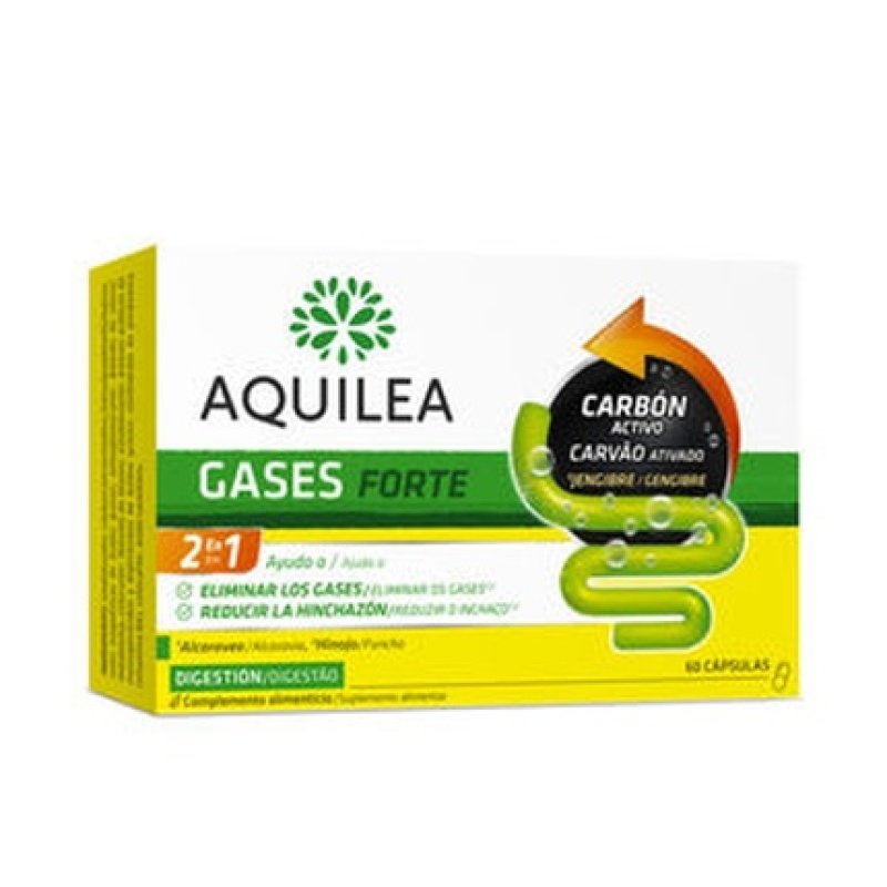 Gases Forte Charcoal Capsules 60 Units Digestive Health Supplement