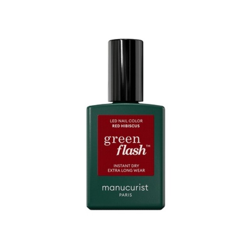 Green Flash Nail Polish Red Hibiscus 15ml
