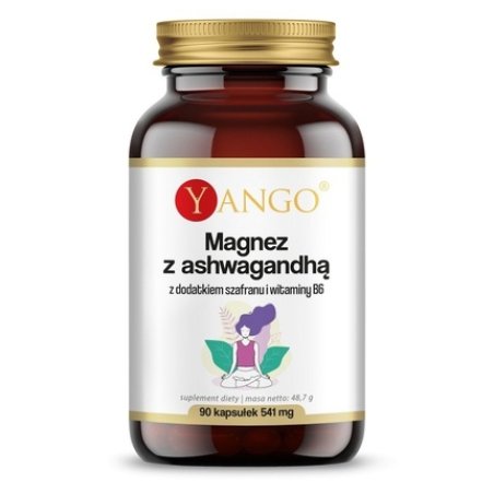 Yango Magnesium With Ashwagandha Saffron And Vitamin B6 90 Capsules