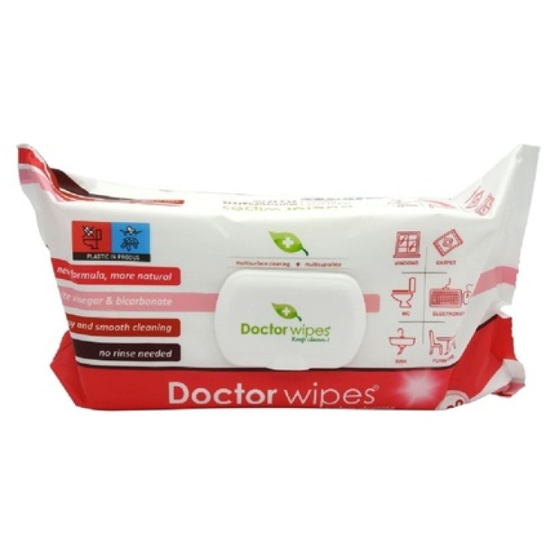 Doctorwipe's Doctor Wet Wipes Multisurface 100 Pieces