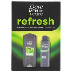 Dove Gift Set Shower Gel 250ml Deodorant 150ml Men Care Refresh