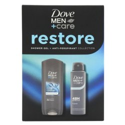 Dove Gift Set For Men Restore Shower Gel 250ml Deodorant 150ml