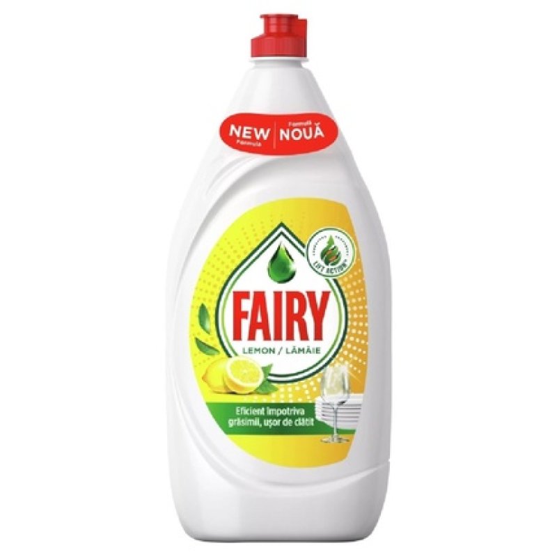 Fairy Liquid Detergent 135l Lemon Effective Cleaning Power