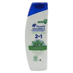 Head & Shoulders Shampoo 330ml 2 In 1 Menthol Fresh