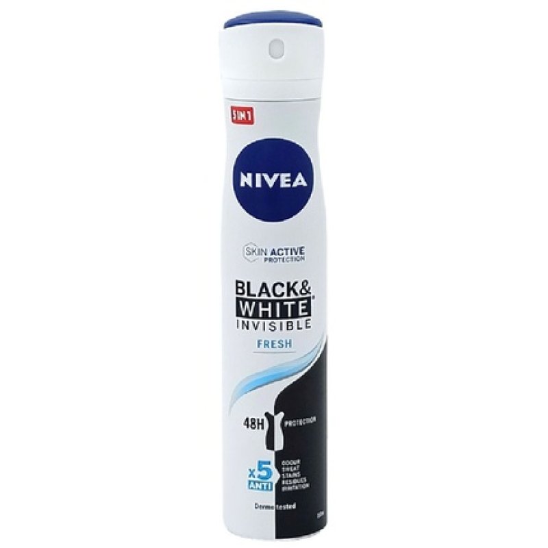 Nivea Antiperspirant Deodorant 200ml Invisible Black & White Fresh