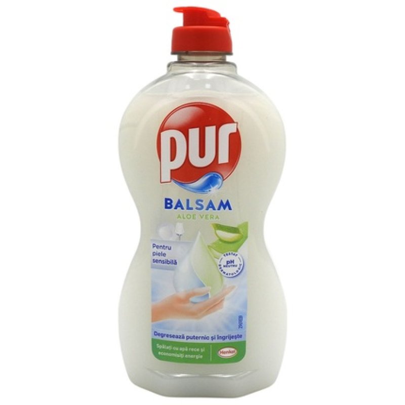 Pur Liquid Dish Detergent 450ml Aloe Vera