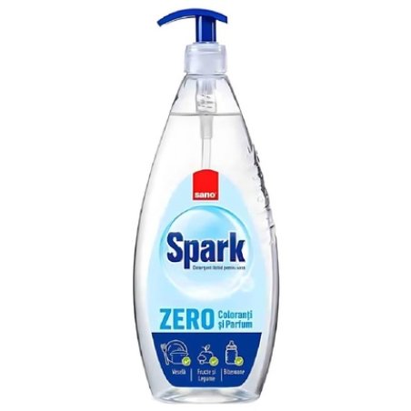 Sano Detergent Vase 1l Spark Zero Effective Dishwashing Liquid