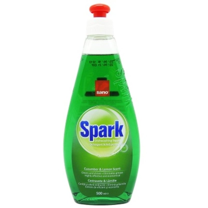 Sano Detergent Vase 500ml Spark Cucumber Lemon Effective Cleaning Solution