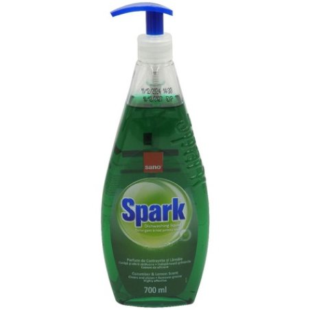 Sano Detergent Vase 700ml Spark Cucumber Effective Dishwashing Liquid